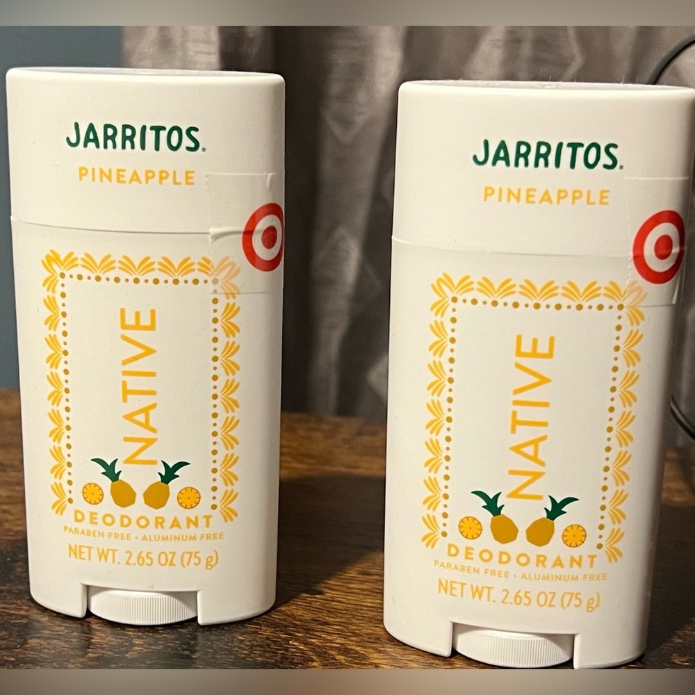 Native Limited Edition Pineapple Jarritos Deodorants X’s 2 Full Size Sticks New!